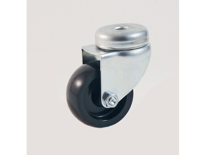 Roulette à oeil roue nylon noir CU 50 à 60 Kg