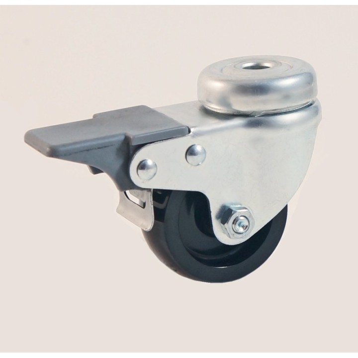 Roulette à oeil roue nylon noir CU 50 à 60 Kg