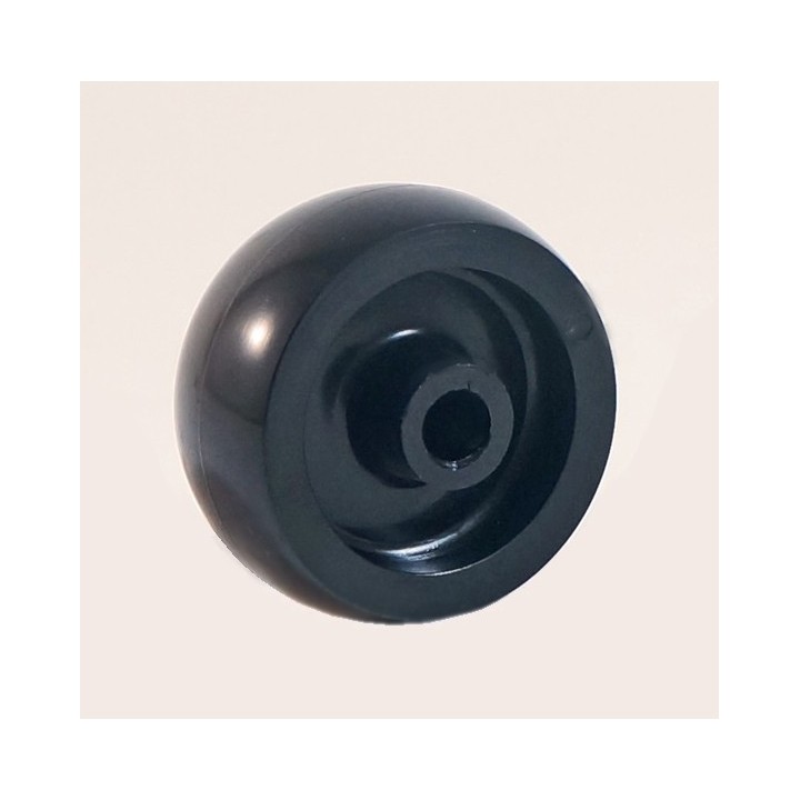 Roue de collectivités en nylon, moyeu lisse