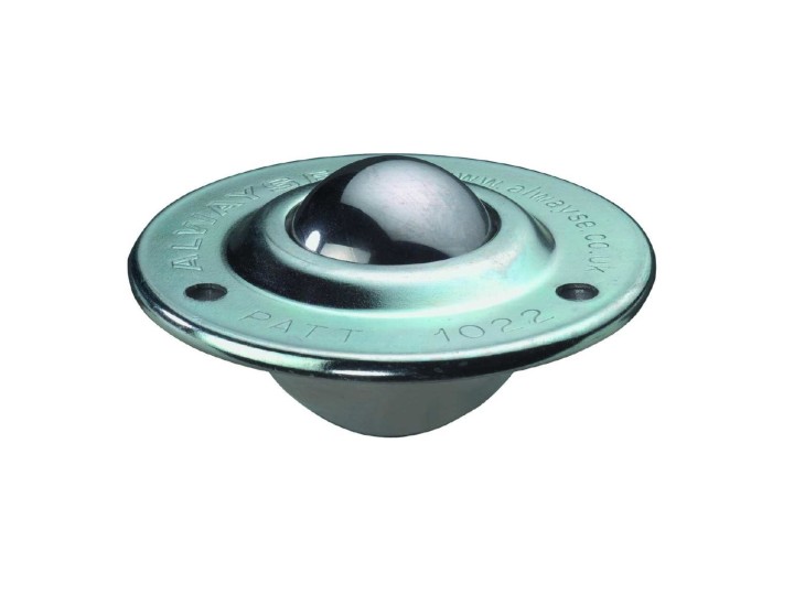 Billes de manutention acier sur carter acier à collerette, série 37