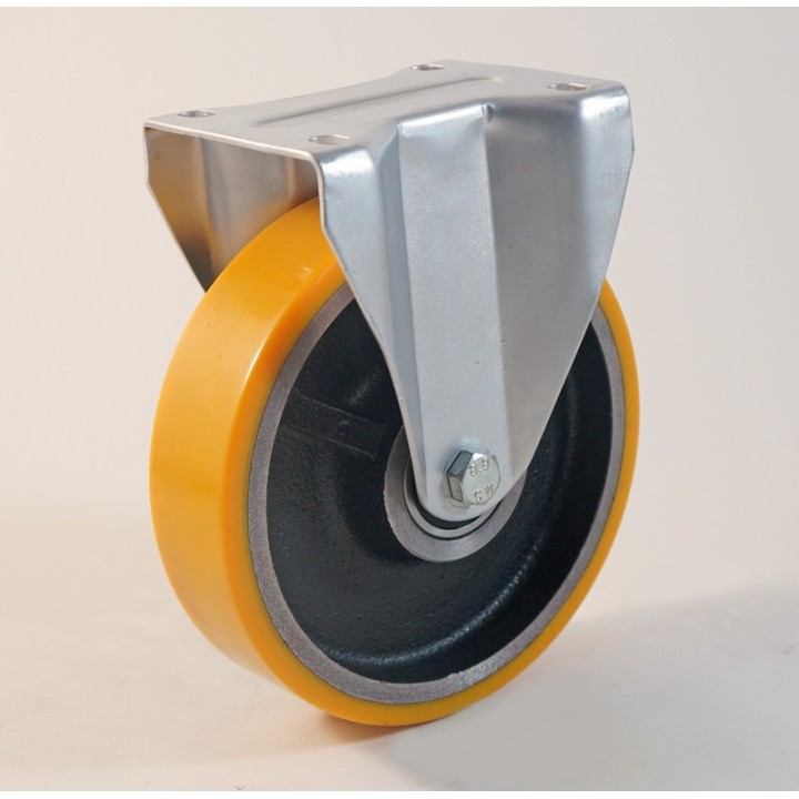 Roulette à platine, bandage polyuréthane, Charges 120 à 450 Kg (série Z/22)