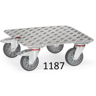 Plateaux roulants surface en aluminium antidérapant