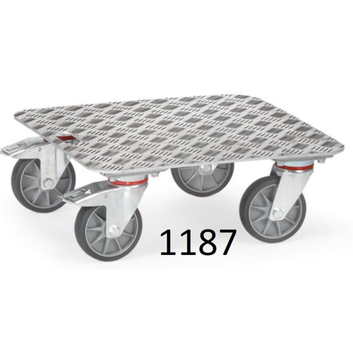 Plateaux roulants surface en aluminium antidérapant