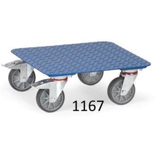 Plateaux roulants surface en tôle antidérapante 