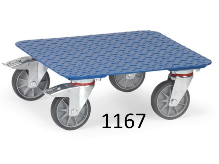Plateaux roulants surface en tôle antidérapante 
