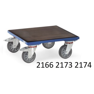 Plateaux roulants surface caoutchouc