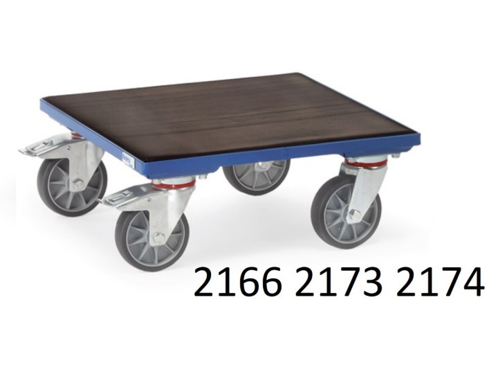 Plateaux roulants surface caoutchouc