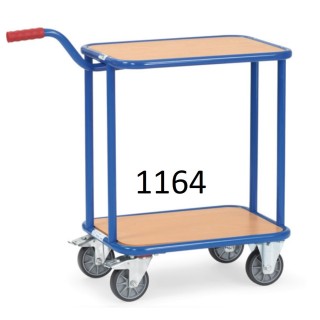 Chariots à col de cygne 2 étagères 