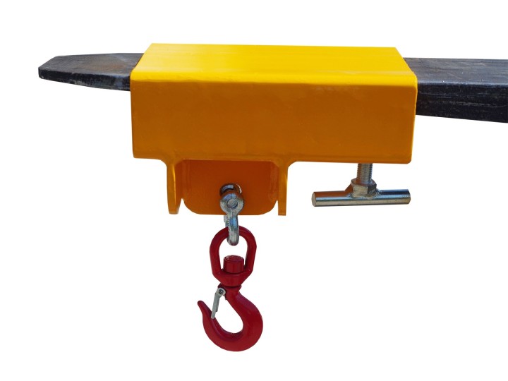 Crochet potence pour chariots élévateurs, simple fourreau, charge 2500 Kg