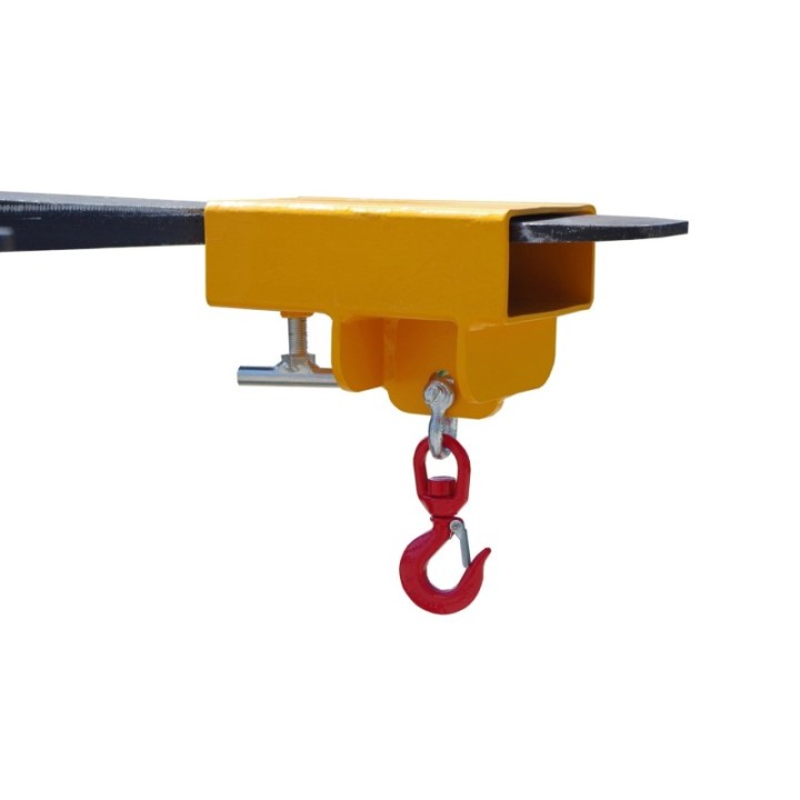Crochet potence pour chariots élévateurs, simple fourreau, charge 2500 Kg