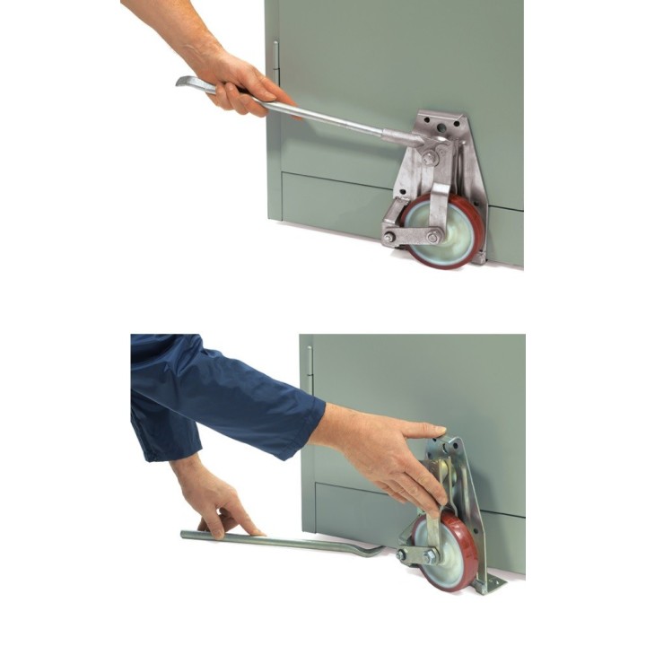 Roulettes de transport charge 1000 Kg / paire