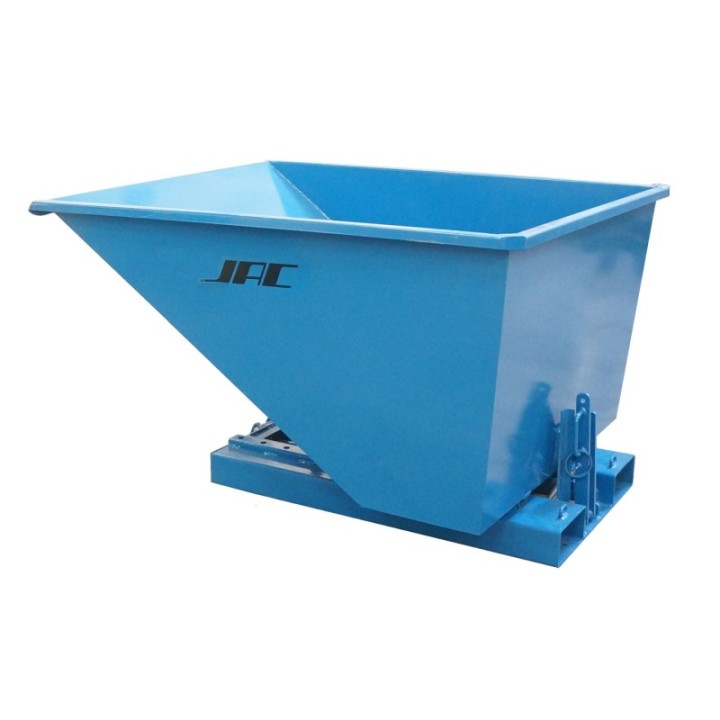 Benne auto basculante 2200 Litres CU 2000 Kg + couvercle haut