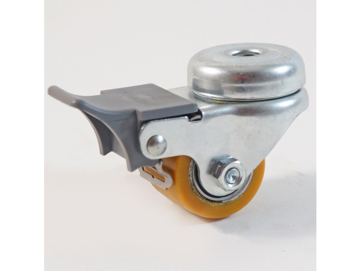 Petite roulette à trou centrale renforcé Ø 35 mm, bandage polyuréthane charges 100 Kg (série Z/111)