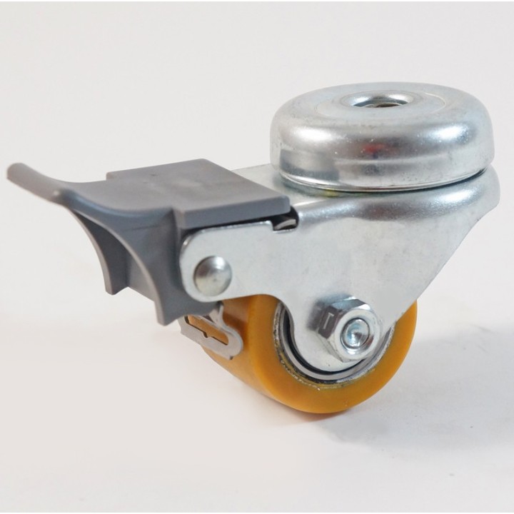 Petite roulette à trou centrale renforcé Ø 35 mm, bandage polyuréthane charges 100 Kg (série Z/111)