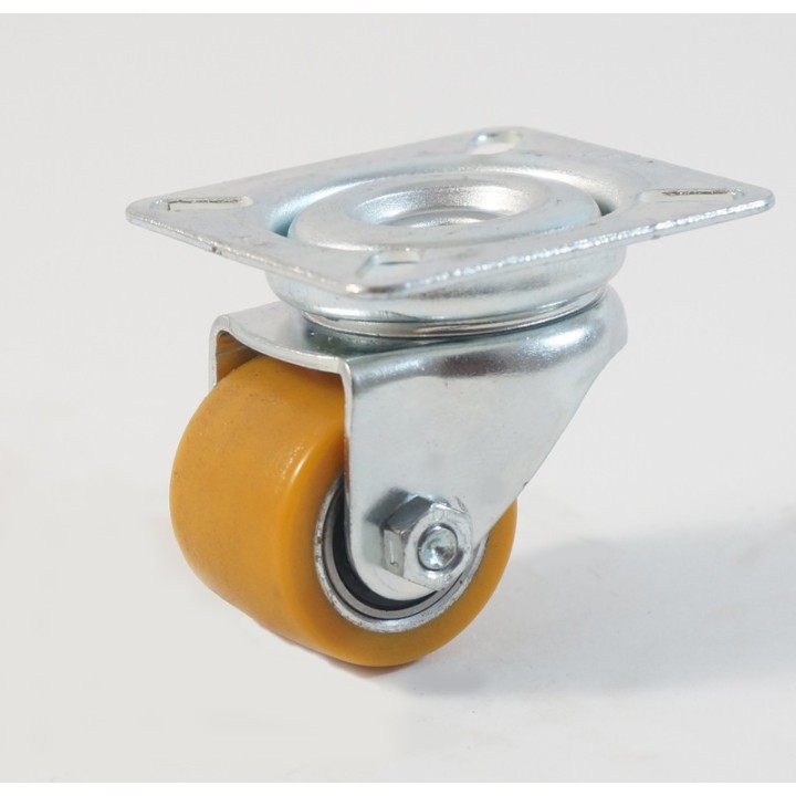 Petite roulette à platine renforcé Ø 35 mm, bandage polyuréthane charges 100 Kg (série Z/11)