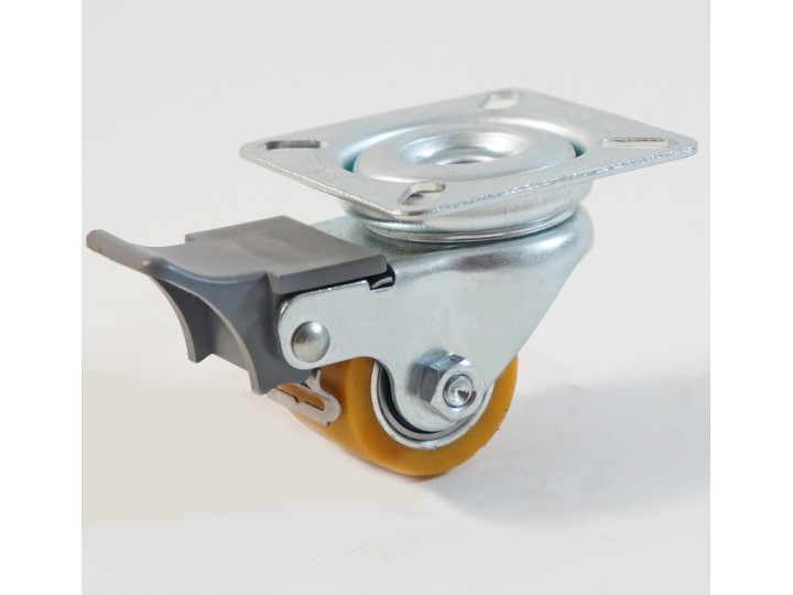 Petite roulette à platine renforcé Ø 35 mm, bandage polyuréthane charges 100 Kg (série Z/11)