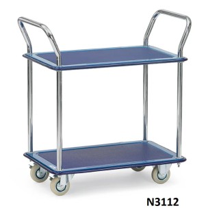 chariots manuels à 2 étagères