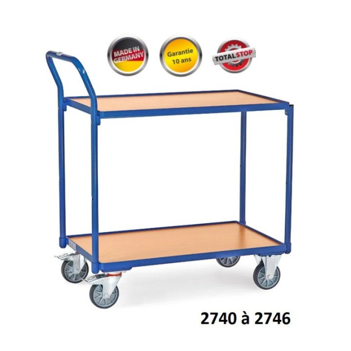 Chariots servantes à étagères