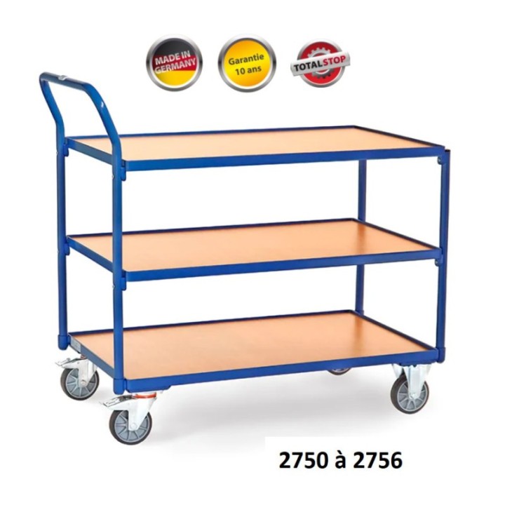 Chariots servantes à étagères