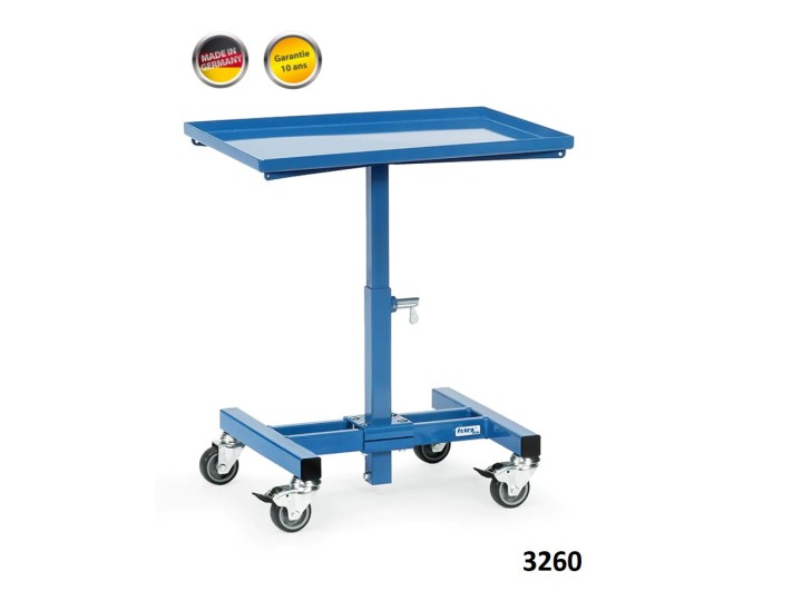 Pupitre d'atelier pour bacs plastique