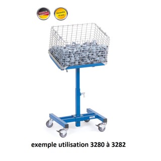 Pupitre d'atelier inclinable pour bacs