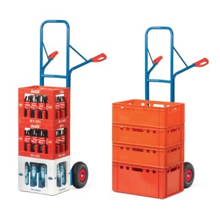 Diable haut (1600mm) en tube acier FETRA charges 300 Kg