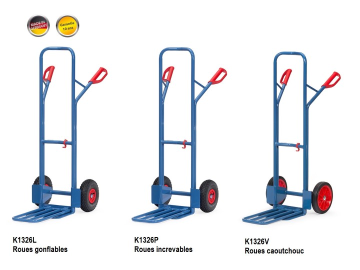 Diable à bavette rabattable CU 300 Kg