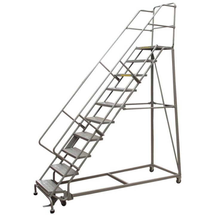 Escabeaux industriels roulants 10 marches
