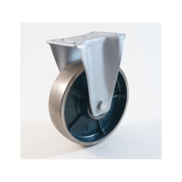 Roulette à platine, roue fonte CU 250 à 850 Kg