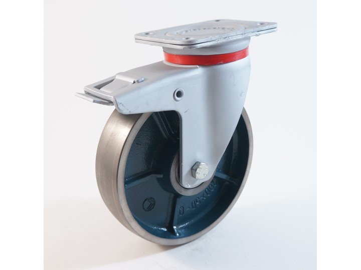 Roulette à platine, roue fonte CU 250 à 850 Kg