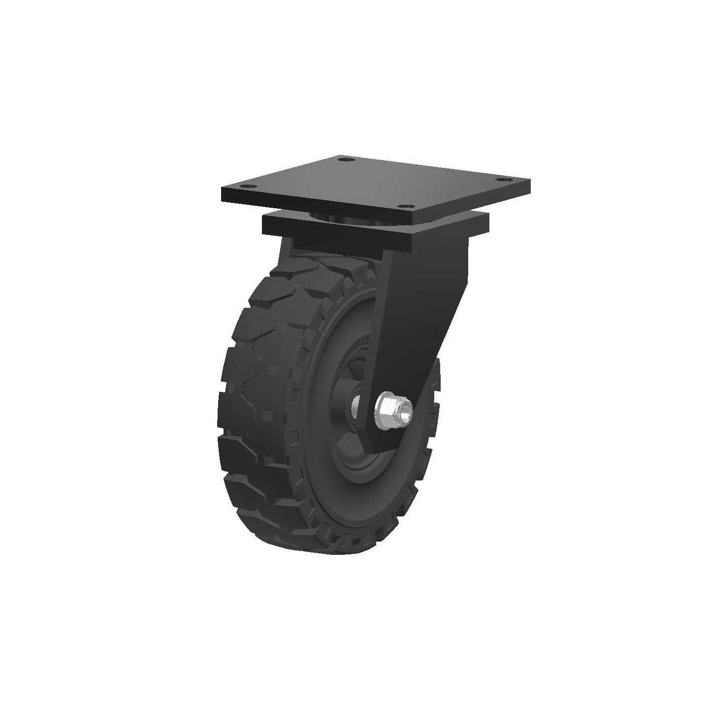 ROUE INDUSTRIELLE D 85 PLAQUE PIVOTANTE AVEC FREIN | Leroy Merlin