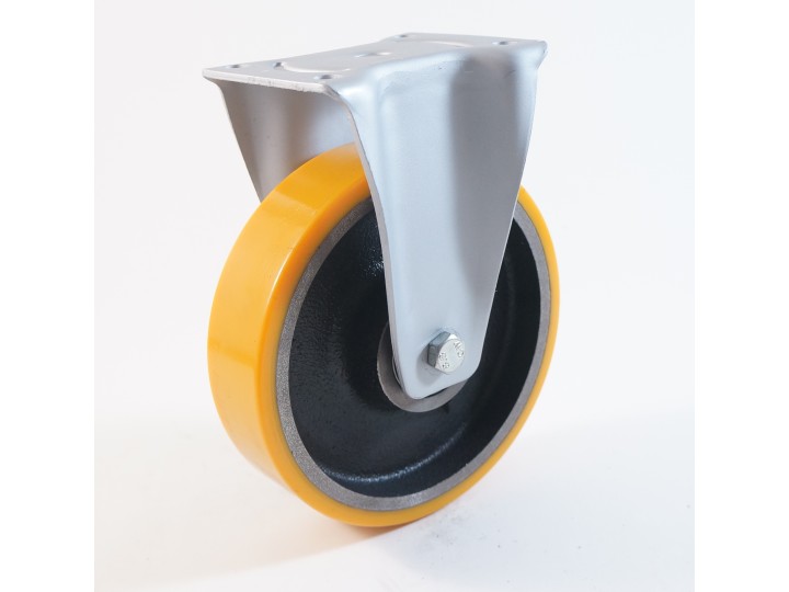 Roulette à platine, bandage polyuréthane, charges 250 à 850 Kg (série Z/40-60)