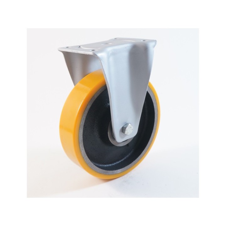 Roulette à platine, bandage polyuréthane, charges 250 à 850 Kg (série Z/40-60)