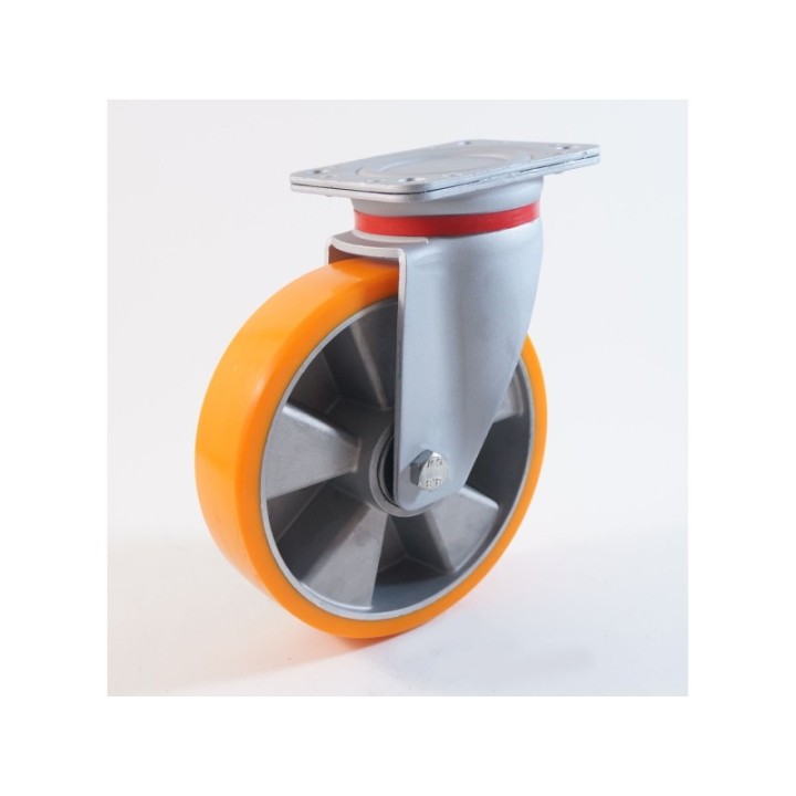 Roulette à platine, bandage polyuréthane, charges 250 à 800 Kg (série T/40-60)