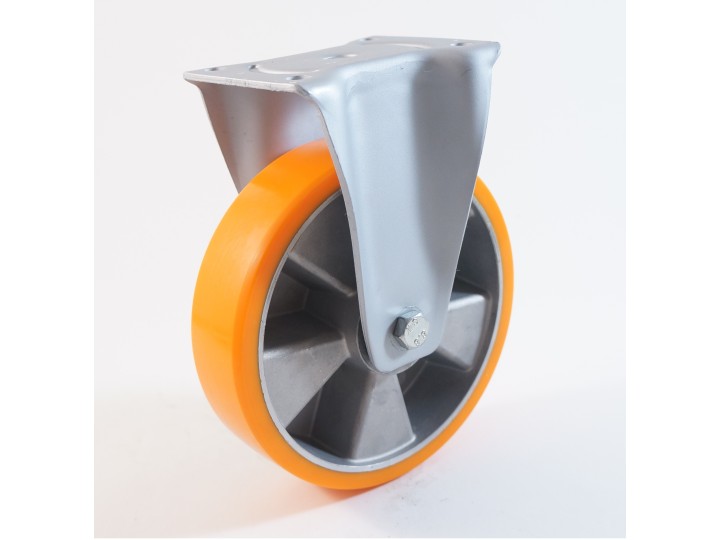 Roulette à platine, bandage polyuréthane, charges 250 à 800 Kg (série T/40-60)