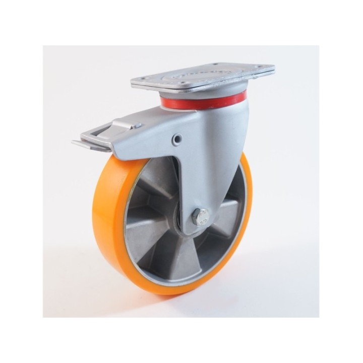 Roulette à platine, bandage polyuréthane, charges 250 à 800 Kg (série T/40-60)