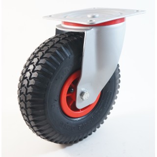 Roulette à platine, roue gonflable jante polypropylène charges 150 à 200 Kg (série GP/20)