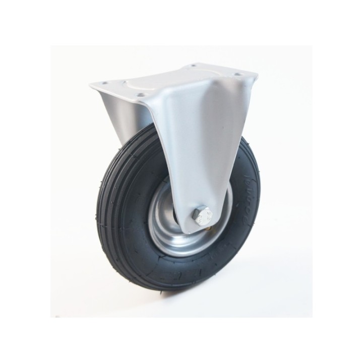 Roulette à platine, roue gonflable jante tôle, charges 70 à 140 Kg (série GT/22)