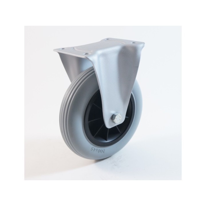 Roulette à platine, Roue increvable, bandage en mousse de polyuréthane, jante polypropylène, (série 22/IP)