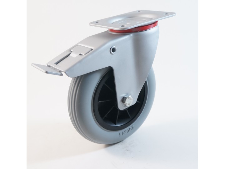 Roulette à platine, roue increvable en mousse polyuréthane, charges 70 à 160 Kg (série IPIT/22)