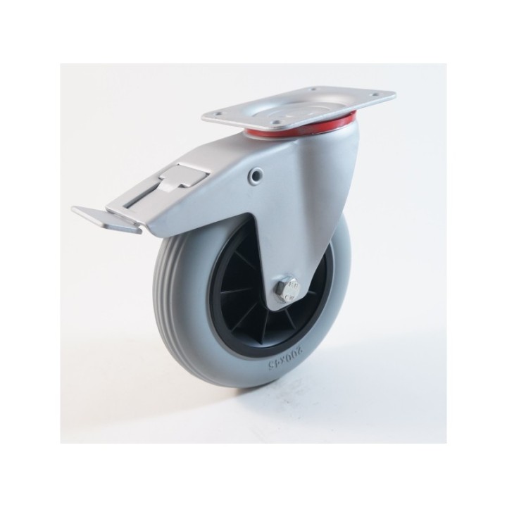 Roulette à platine, roue increvable en mousse polyuréthane, charges 70 à 160 Kg (série IPIT/22)