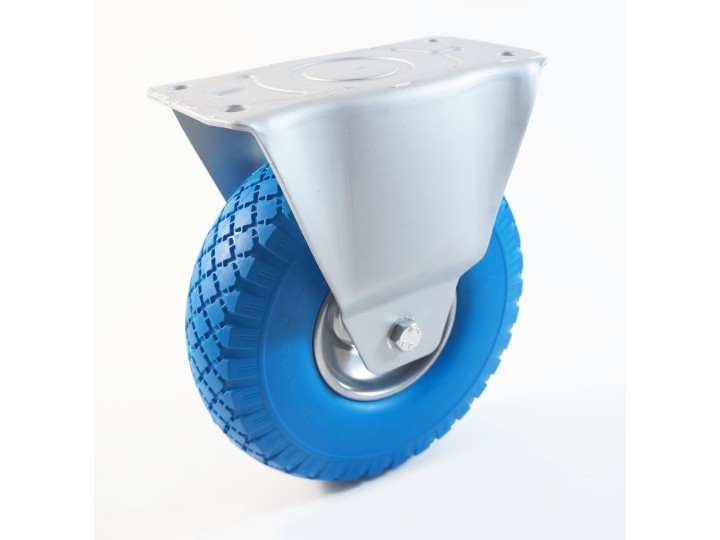 Roulette à platine, roue increvable en mousse polyuréthane, charges 70 à 160 Kg (série IPIT/22)