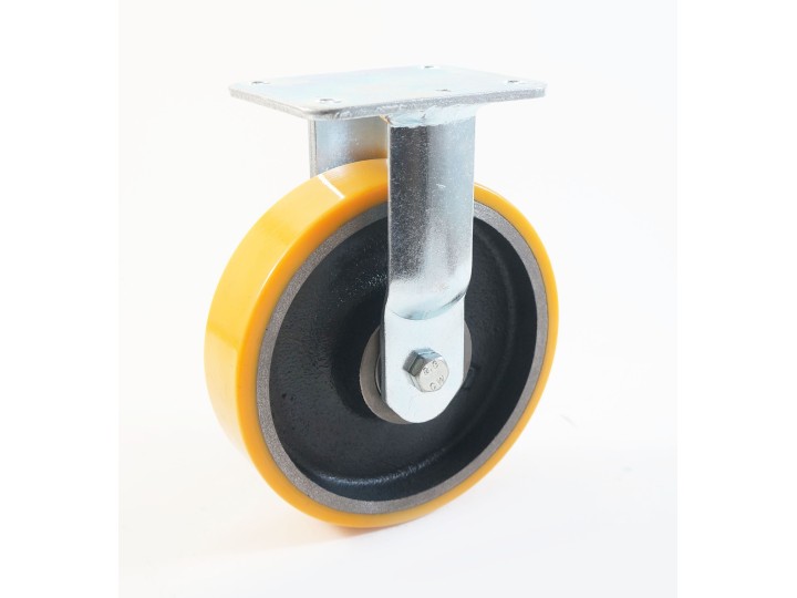 Roulette à platine, bandage polyuréthane, charges 560 à 3200 Kg (série Z/70)