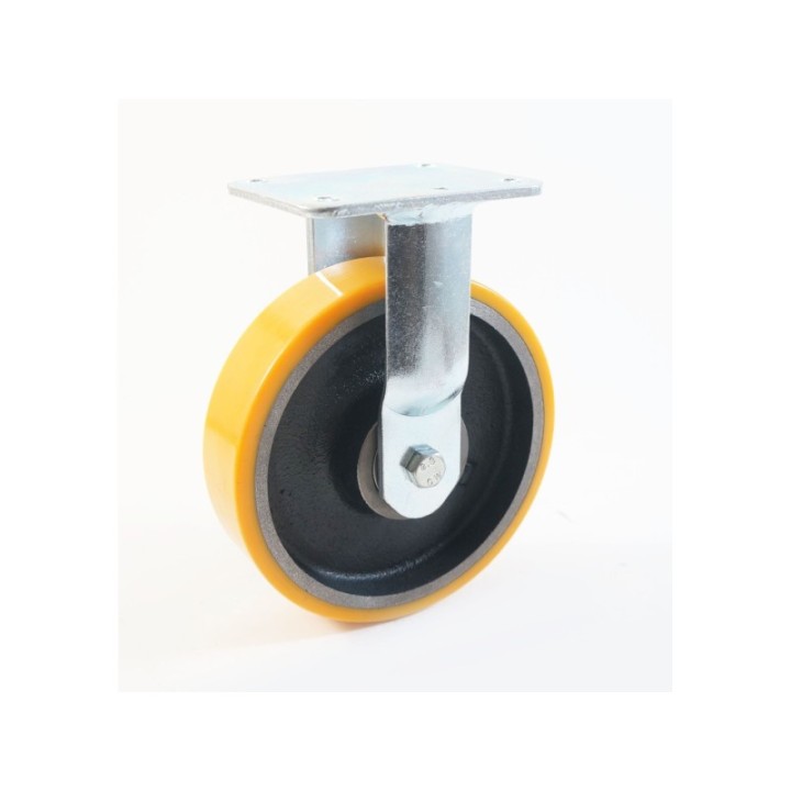 Roulette à platine, bandage polyuréthane, charges 560 à 3200 Kg (série Z/70)