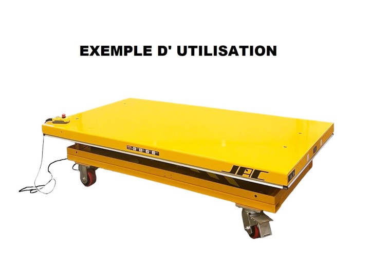 Châssis roulant mécano soudée pour table élévatrice type HW4006 / HW4003 / HW2006