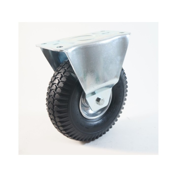 Roulette à platine, roue gonflable jante tôle, charges 70 à 140 Kg (série GT/22)