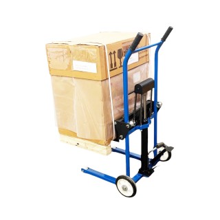 Diable gerbeur manuel, charge 150Kg, levée 800 mm.