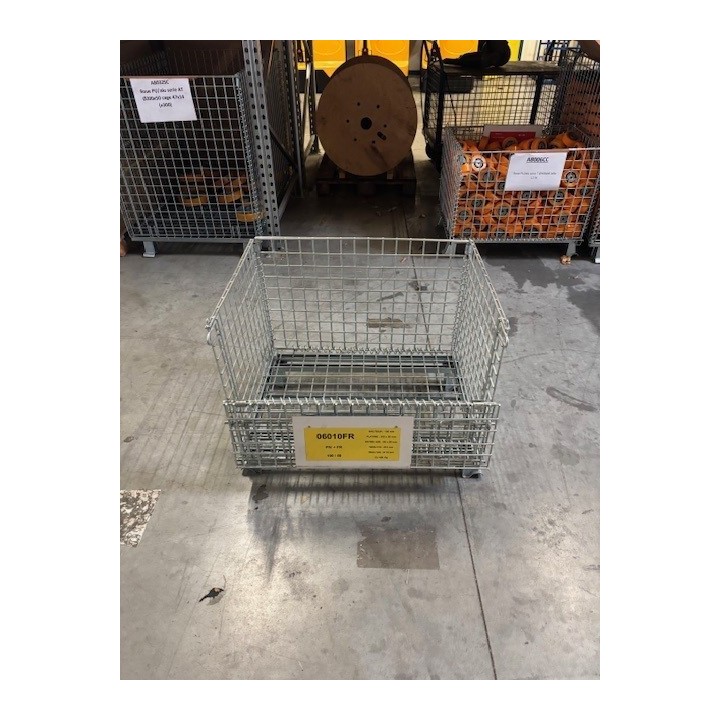 CONTENEUR GRILLAGÉ STANDARD format 800x600 mm hauteur 600 mm