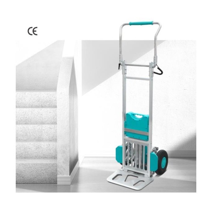 Diable monte-escalier motorisé avec frein, capacité de charge 170 Kg
