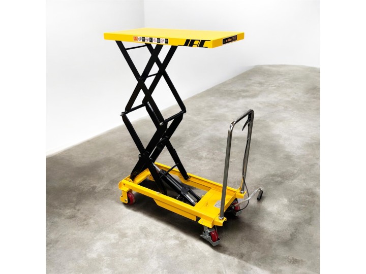 Table élévatrice manuelle double ciseaux, charge 350 Kg, levée 1500mm